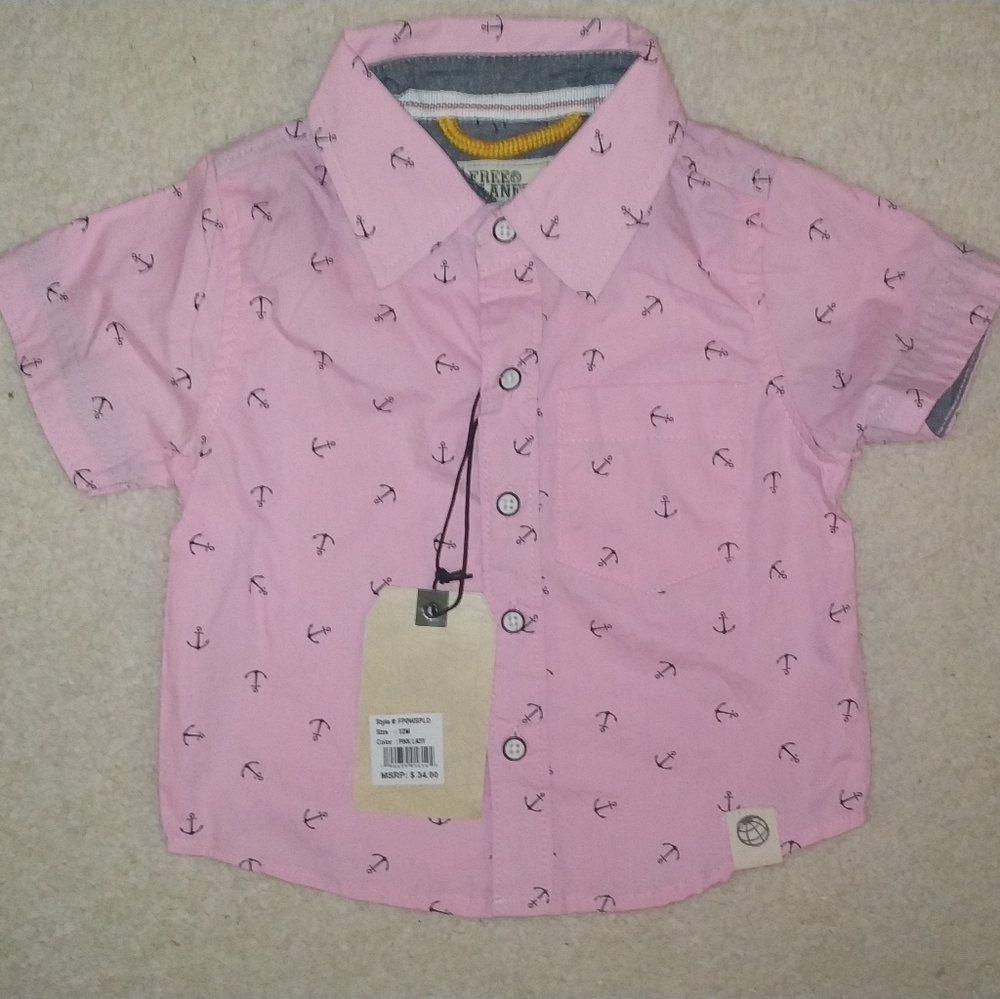 Free planet 12 month baby boy shirt